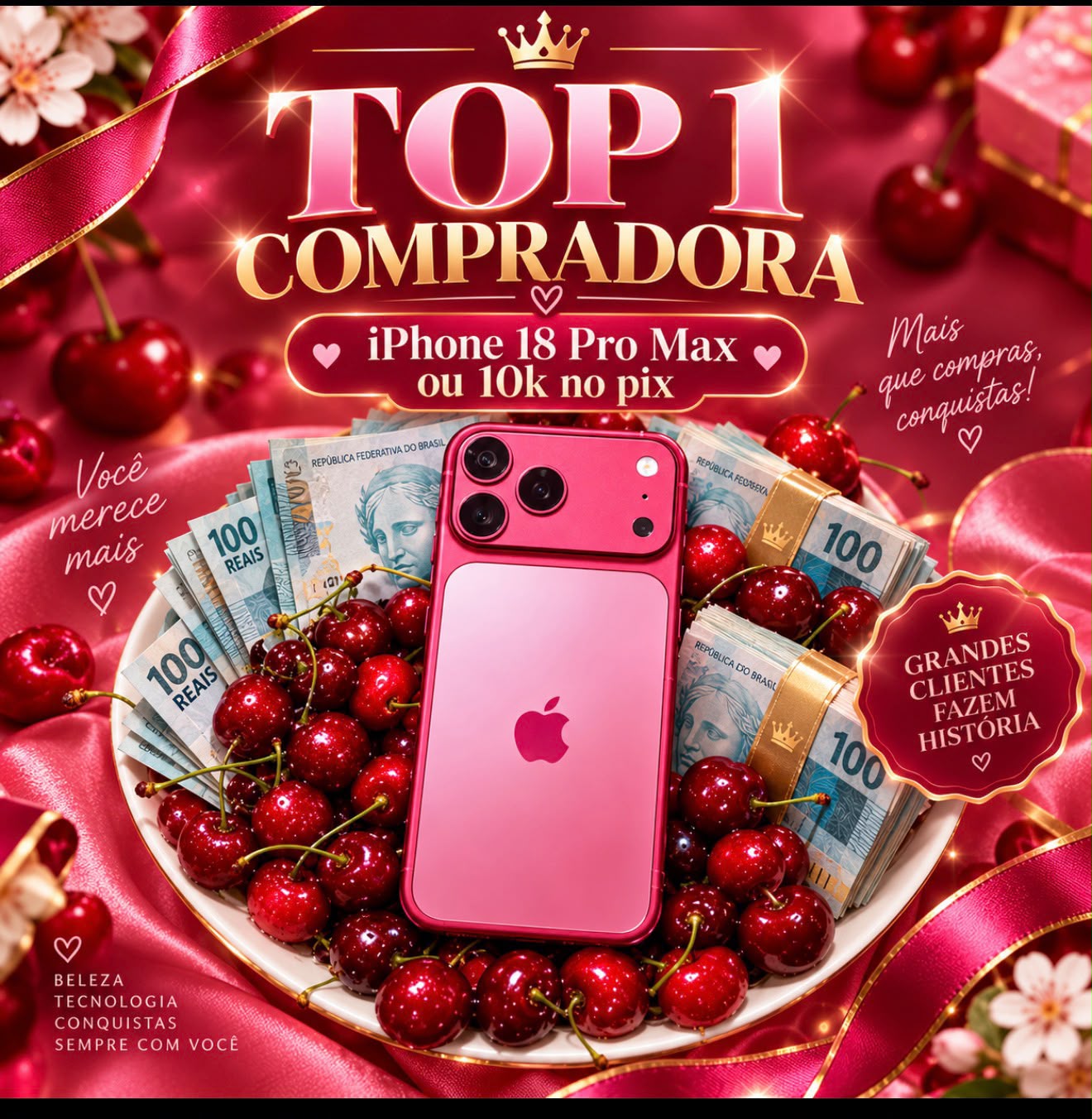 IPhone 18 Pro Max ou 10K no Pix